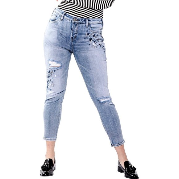 Silver Izzy Ankle skinny Jeans sz 16 - Picture 1 of 12